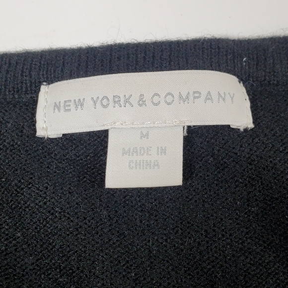 New York & Company Black Patch Pocket Sweater - Picture 6 of 8